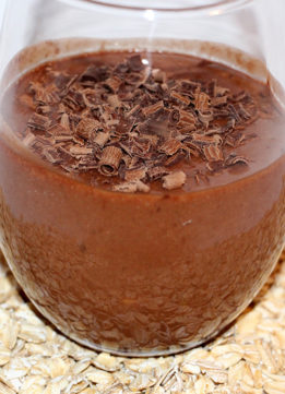 Finished Brownie Batter Overnight Protein Oatmeal