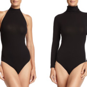 Leotard Bodysuit - Cosabella Fetherston Runway Halter-Neck Bodysuit in Black and Cosabella Fetherston Runway Turtleneck Bodysuit in Black