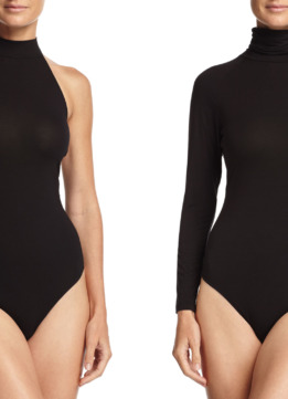 Leotard Bodysuit - Cosabella Fetherston Runway Halter-Neck Bodysuit in Black and Cosabella Fetherston Runway Turtleneck Bodysuit in Black