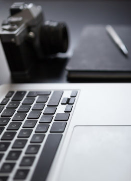 Macbook and Camera Square