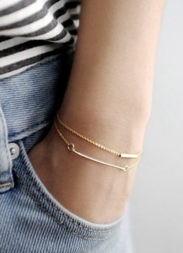 Minimalist Gold Jewelry Bracelets