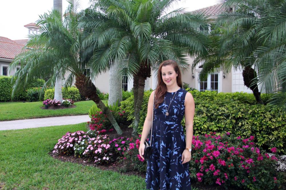Ann Taylor Shadow Floral Dres 01