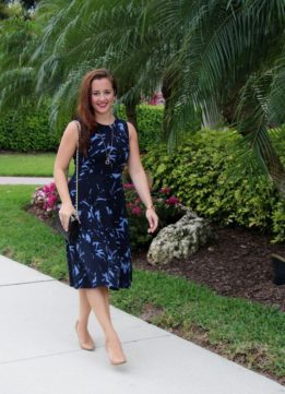 Ann Taylor Shadow Floral Dres 05