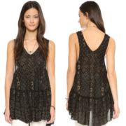 Shopbop Sale - Free People Say It With a Layer Tunic in Black