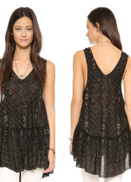Shopbop Sale - Free People Say It With a Layer Tunic in Black