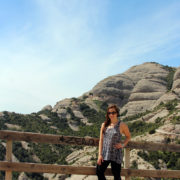 At the Top Hiking Montserrat Mountain