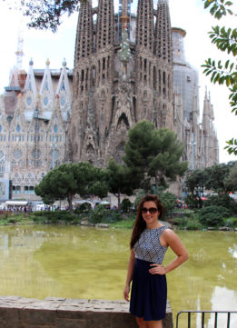 Outside La Sagrada Familia