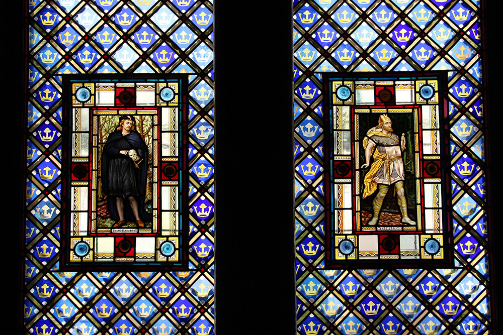 Antoni GaudI Designed Stained Glass Window Set