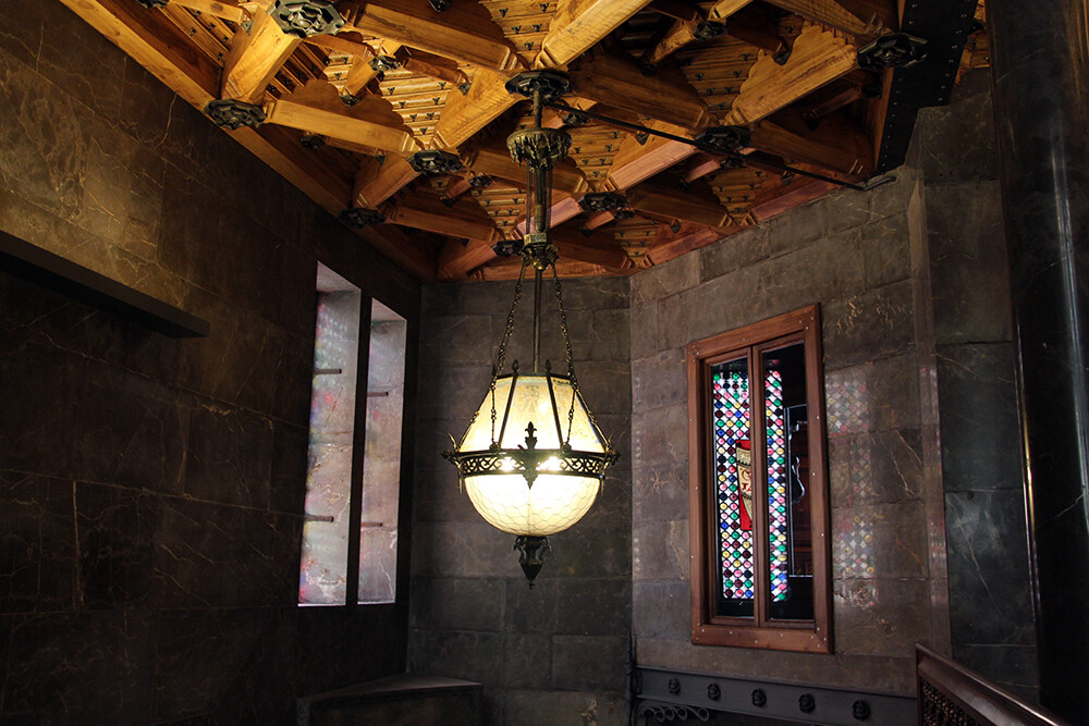 Barcelona City Guide - Antoni GaudI Designed Barcelona Mansion - Palau Guell Grand Staircase