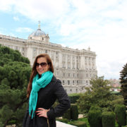In front of Royal Palace of Madrid