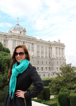 In front of Royal Palace of Madrid
