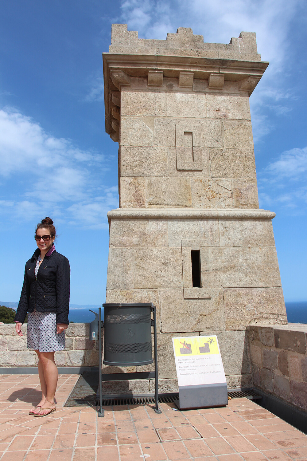 Montjuic Castle Tower with Mom