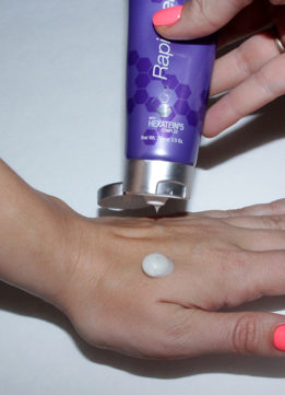 Quarter Size Amount of RapidRenew Skin Perfecting Polish