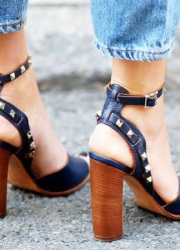 Summer Trend Strappy Block Heeled Sandals
