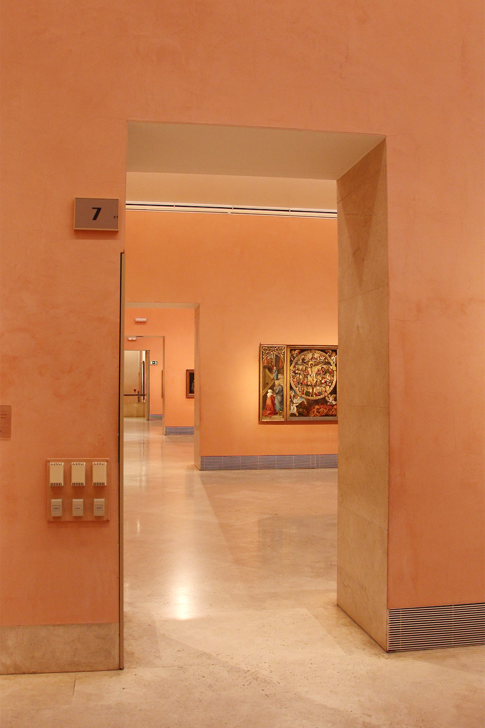 Thyssen-Bornemisza Museum Peach Gallery Doorway