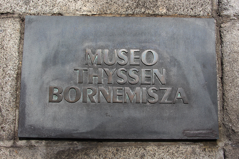 Thyssen-Bornemisza Museum Sign