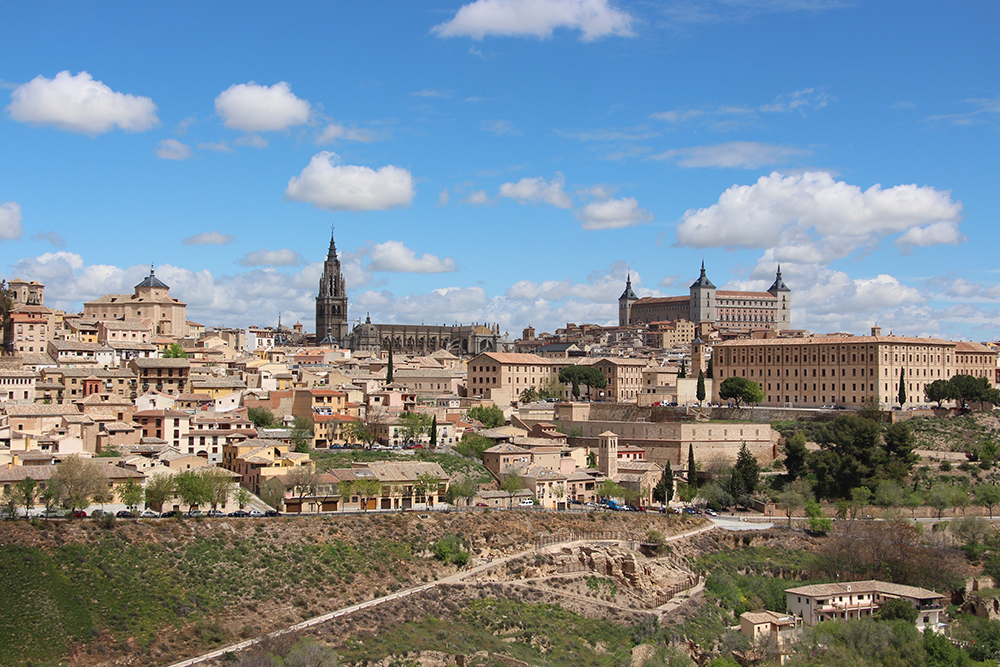View of Toledo from Toledo City Tour Hop On Hop Off Bus
