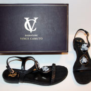 Vince Camuto VC Signature Pablo Stone Embellished Sandal with Box
