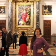 With the The Disrobing of Christ by El Greco at the Cathedral of Toledo
