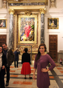 With the The Disrobing of Christ by El Greco at the Cathedral of Toledo