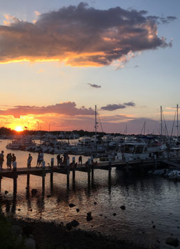 Block Island Sunset at the Oar