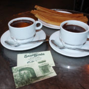 Hot Chocolate and Churros at Chocolatería San Gines Outside