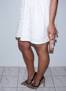 Post Sally Hansen Airbrush Legs Application in Medium Glow