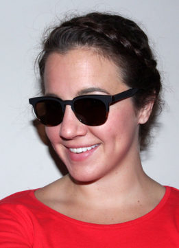 Wearing STATE Optical Co. Sun Sheridan in Grey Tortoise