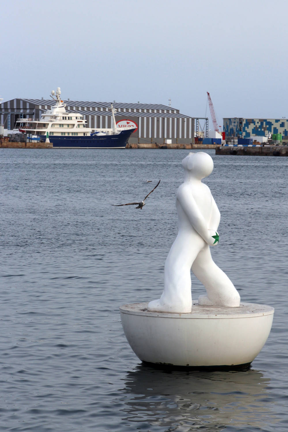Bouy in the Barcelona Harbor