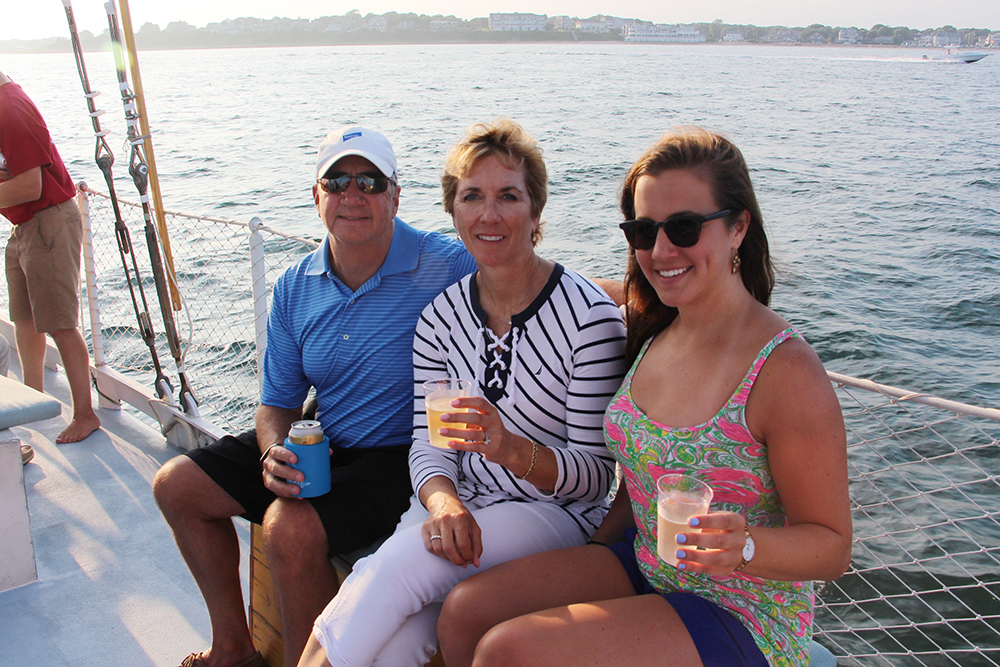 Family Drinks on Liberte The Schooner