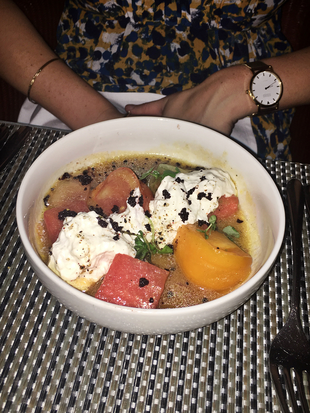 Fig and Olive Restaurant Week Burrata Heirloom Tomato