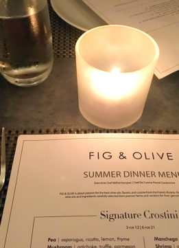Fig and Olive Restaurant Week Summer Dinner Menu
