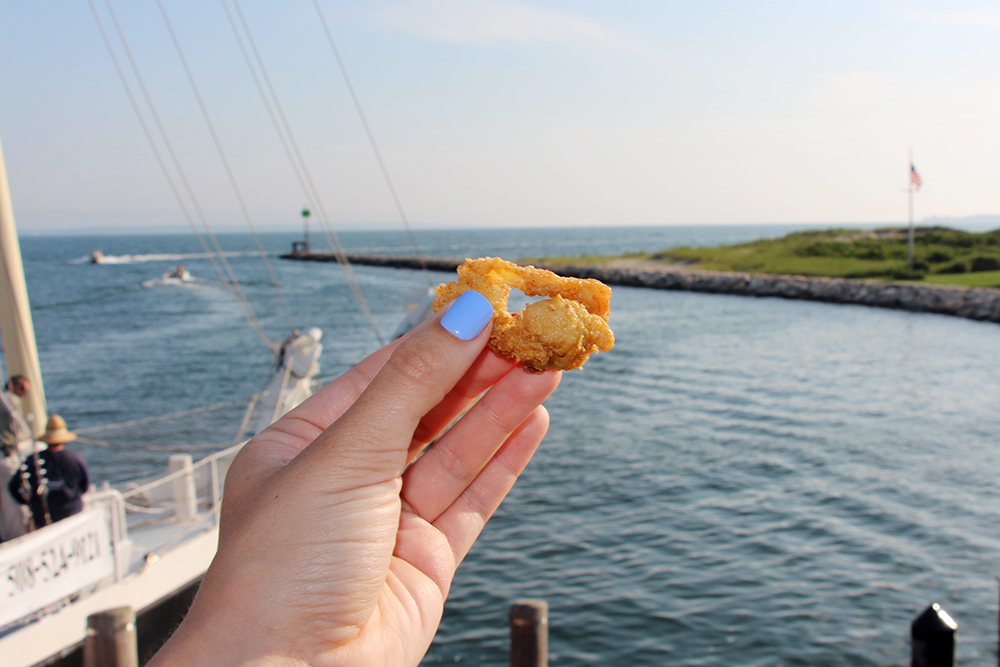 Fried Clam Bellies at The Clam Shack of Falmouth