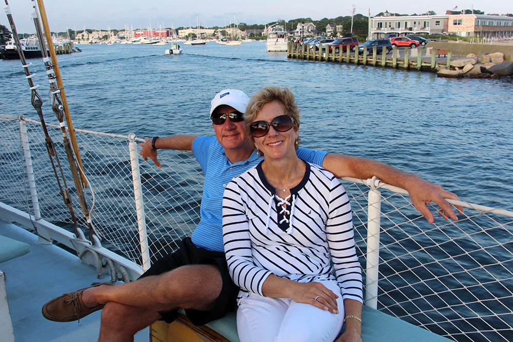 Parents on Liberte The Schooner.