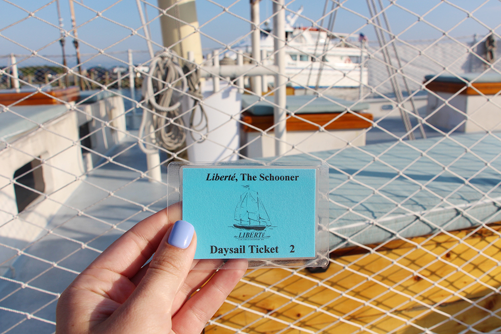 Ticket for Liberte The Schooner