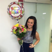 Birthday Flowers and Balloons