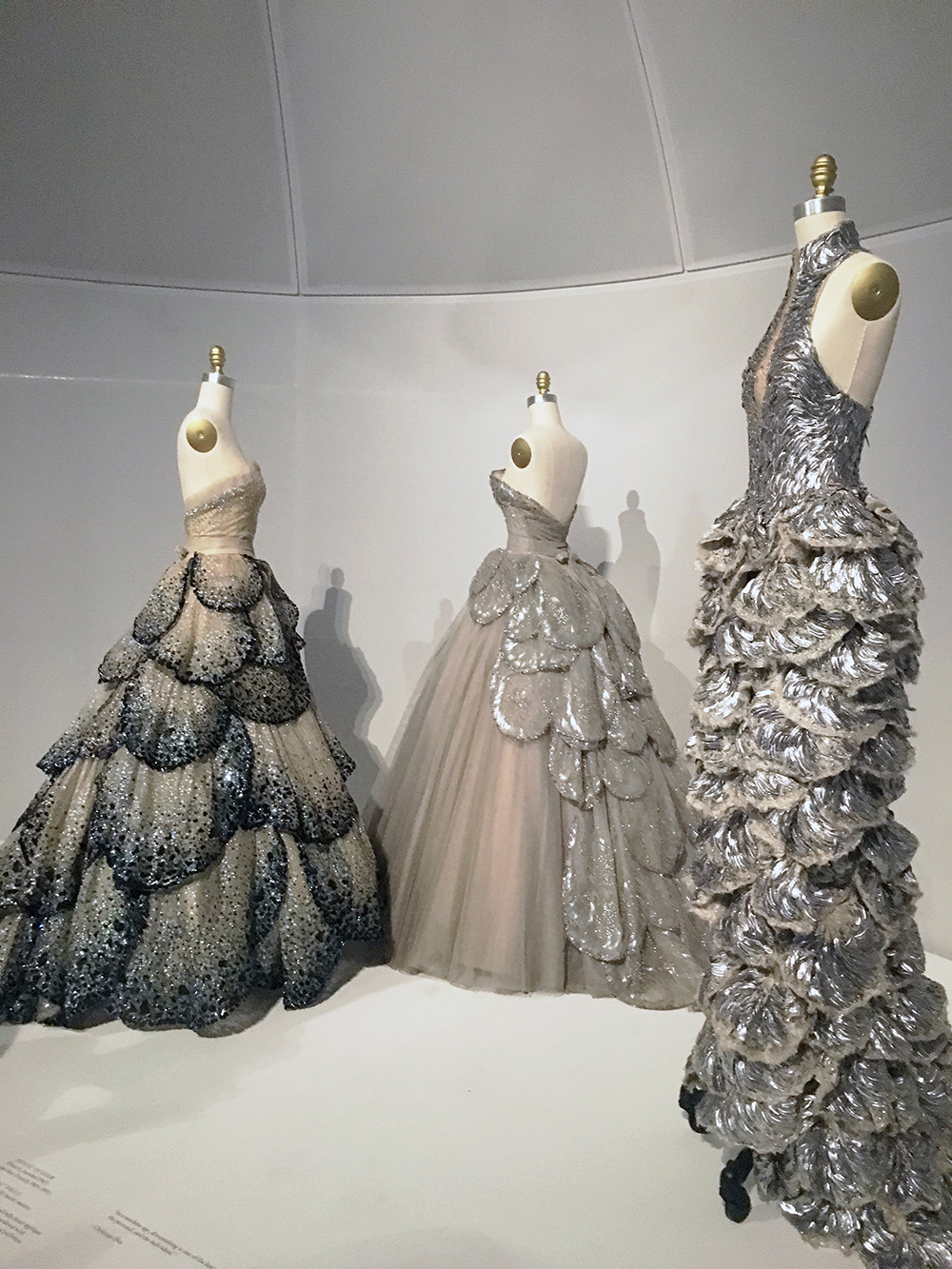 Dior and Alexander McQueen at the Upper Level Gallery on Embroidery at Manus x Machina Fashion in an Age of Technology