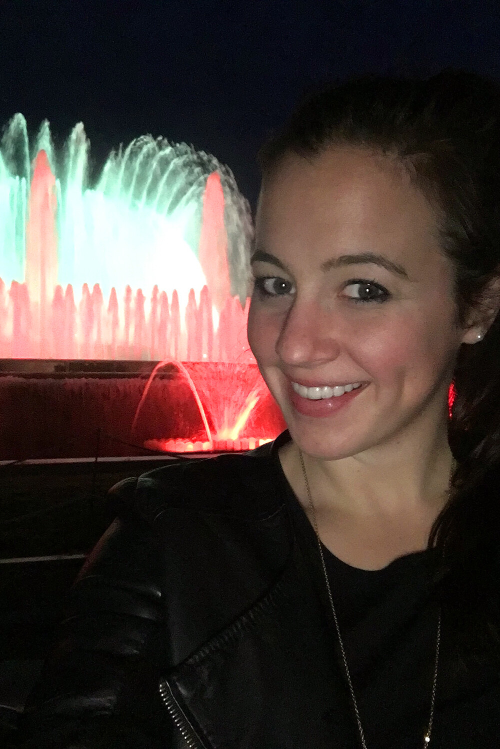 Selfie at the Barcelona Fountains
