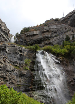 The Top of Bridal Veil Falls in Provo Canyon