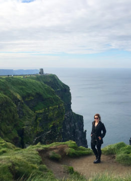 At the Cliffs of Moher in County Clare