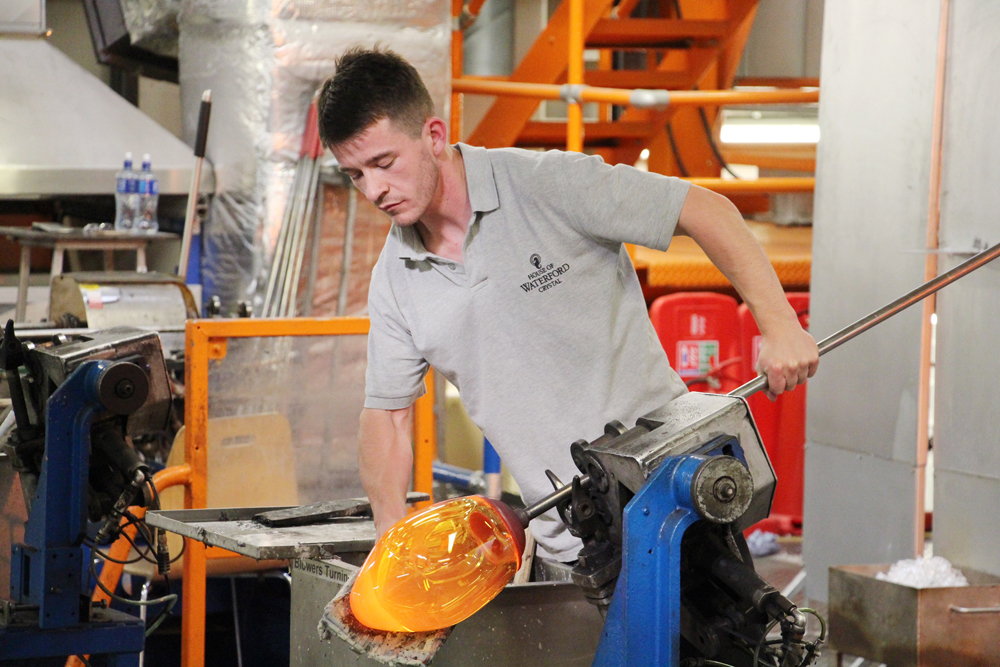 Glass Blowing at the Waterford Crystal Factory