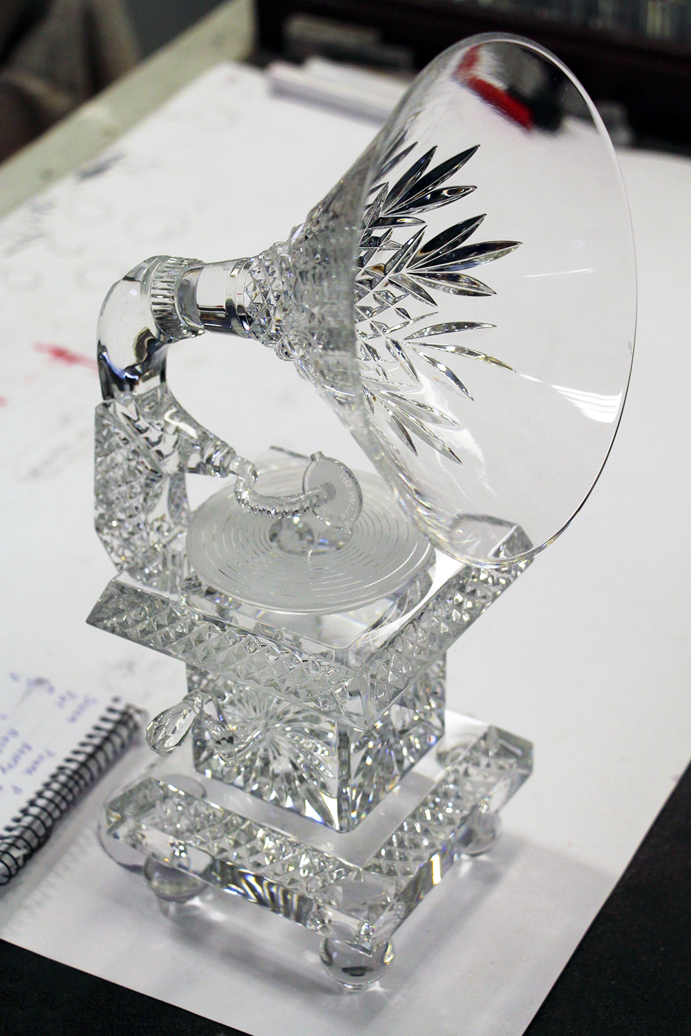 Glass Grammy at the House of Waterford Crystal