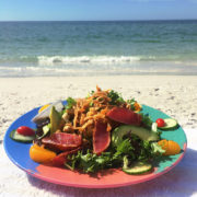 Ahi Tuna Salad at the Club at Barefoot Beach
