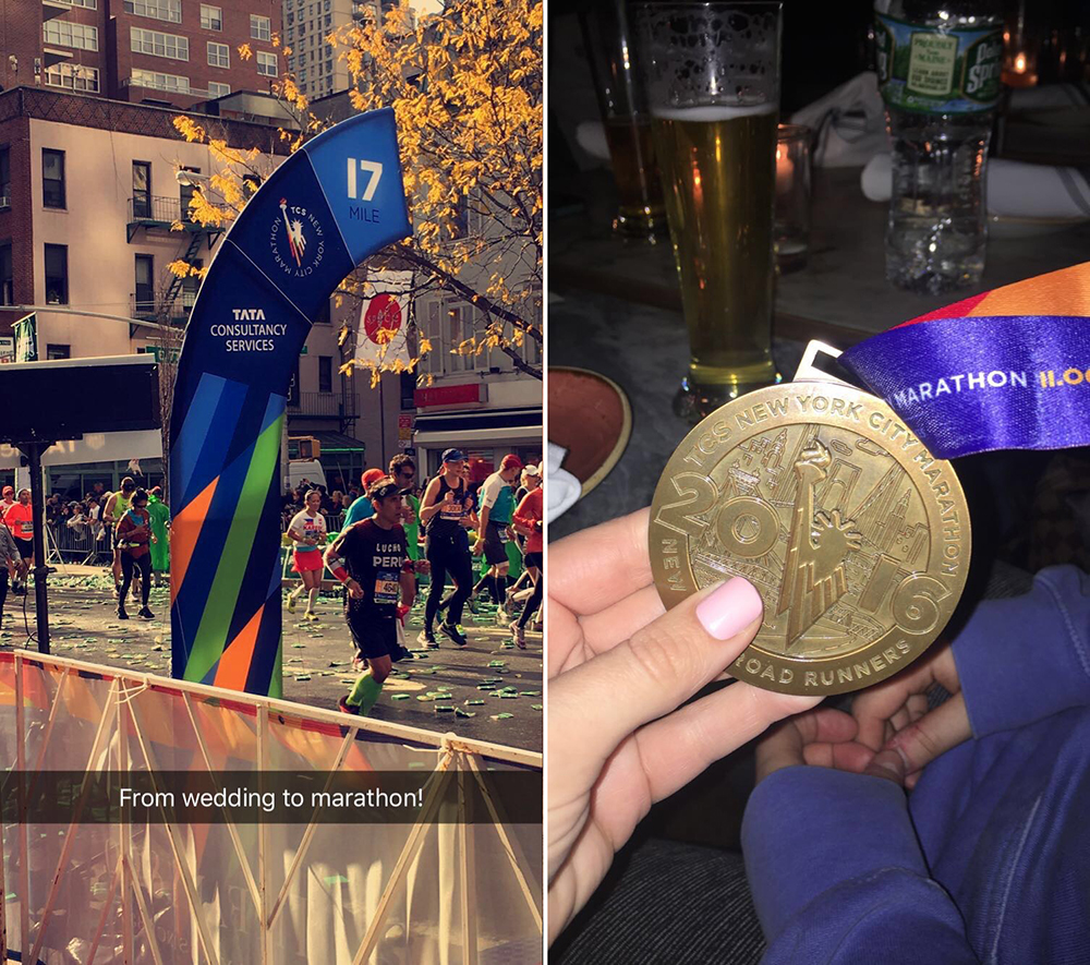 NYC Marathon Snapchats