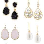 Sparkles and Shoes Tear Drop Earrings