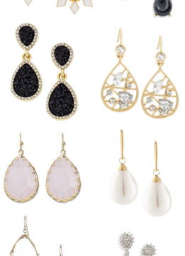 Sparkles and Shoes Tear Drop Earrings
