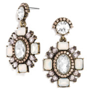 BaubleBar Looking Glass Drops Earrings in Clear
