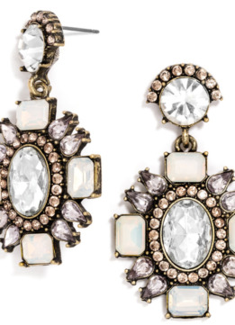 BaubleBar Looking Glass Drops Earrings in Clear