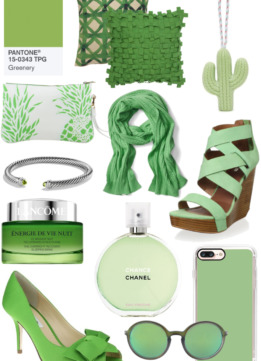 Sparkles and Shoes Pantone Greenery Color Palette