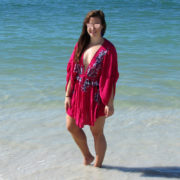 Beach Day in the Free People Pretty Pineapple Dress